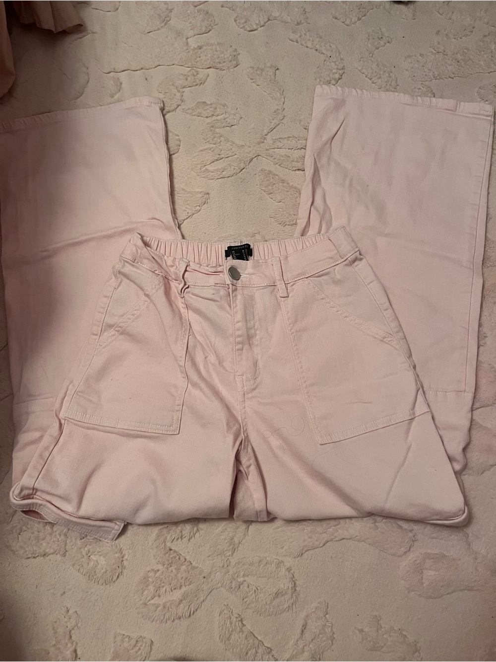 Forever 21 Light Pink Cargo Pants